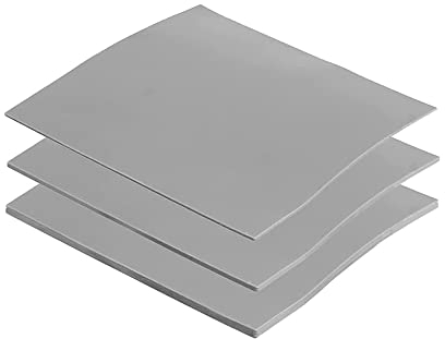 Aukuoy 3er-Pack 12,8 W/mK Wärmeleitpads, 100 x 100 x 0,5 mm/1 mm/1,5 mm Hochtemperatur-hitzebeständige Silikonfett-Wärmeleitpads für PC-Laptop-Kühlkörper, CPU, GPU, LED, SSD, IC, SMD-Kühler