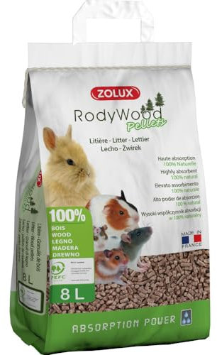 Zolux Litère granulés de Bois Rodywood 8 litres