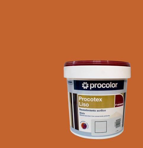 Procolor Pintura para Fachada en exteriores de calidad PROCOTEX liso Buen rendimiento 7-9 m²/L., secado rápido, excelente resistencia a los rayos U.V. (BEIGE TOSTADO 203, 4 Litros)