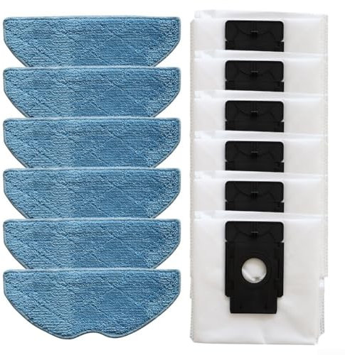 Juego de trapos y bolsas de polvo hechos para Tapo RVA300 RV10 Plus, mantiene tu hogar limpio con facilidad (negro)