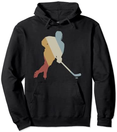 Hockey Retro Style Vintage Felpa con Cappuccio