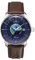 Zeppelin Herrenuhr Serie Atlantic Automatik mit GMT und braunem Lederarmband 8468-3
