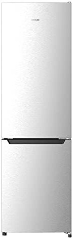 Cecotec Frigorífico Combi 2 Puertas Bolero CoolMarket Combi 250 Inox D. 250 L, Altura 181 cm y 55 cm de Ancho, Bajo Consumo, Sistema Multi Air Flow, Total No frost y 2 Cajones