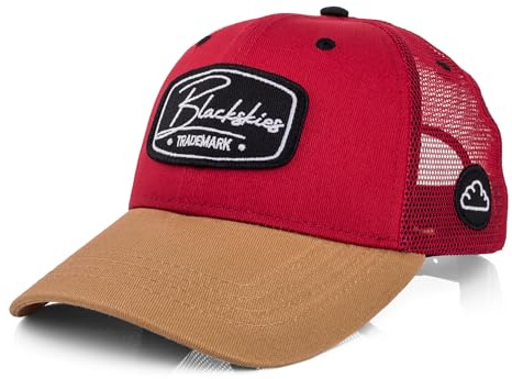 Blackskies Race Baseball cap | Uomo Donna Premium Trucker cap | Snapback Visiera Cappellino Basecap Rosso - Streetwear Outdoor Estate Tempo Libero