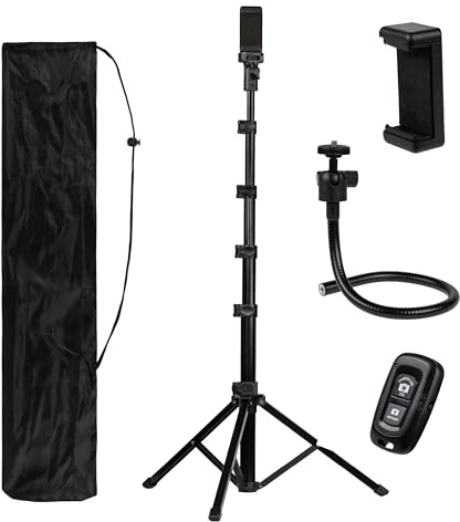 Treppiede 200 cm - Stabilizzatore e Cavalletto Per Smartphone Universale - Treppiede Fotocamera