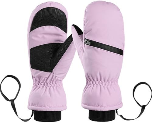 EUBEISAQI Snowboard Skihandschuhe, Thermohandschuhe Herren Damen Winddichte Winterhandschuhe Fäustlinge Schnee Skihandschuhe Snowboardhandschuhe Anti-Rutsch Kaltes Wetter Winterhandschuhe für Männer