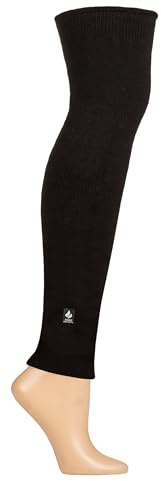 HEAT HOLDERS SOCKSHOP IOMI FootNurse Knee and Leg Warmers - Unisex, Mens and Women's, 1.1 TOG Lite, Thermal, Warm, 1 Pair One Size Black