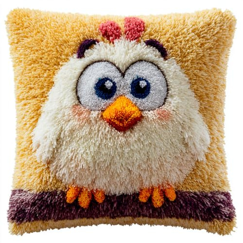 Henypt Kit ganci di chiusura per fodera per cuscino Pollo animale Gancio di Chiusura Tappeti Kits per realizzare cuscini Kit di Fodere per Cuscini 43x43cm