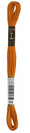 Anchor broderi trådar sticktwist, löplängd: 8 m 308