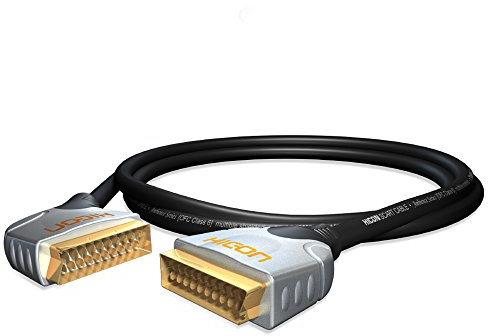 HICON Ambience Scart kabel 5 m vinklad 45° kontakt 500 cm | HIA-SASC-0500