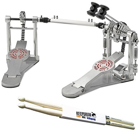 Sonor DP 4000 Bassdrum Doppelpedal + Drumsticks