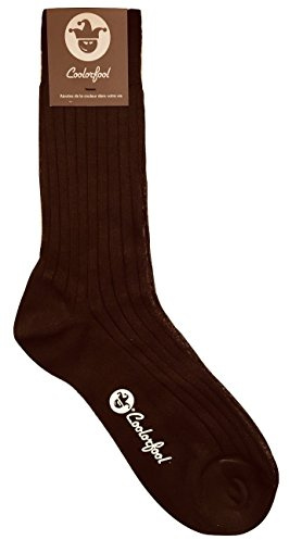 Coolorfool Calcetines 100% algodón Hilo Escocia de lujo 25 colores brillantes | finos y suaves | Hombres Mujeres Adolescentes