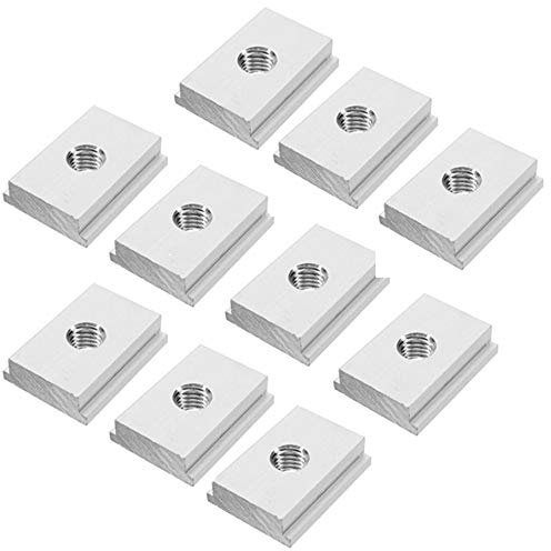 belupai 10 tuercas deslizantes M8 T-Track para herramientas de carpintería