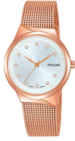 Pulsar Quarz Damen-Uhr Edelstahl mit Metallband PH8442X1
