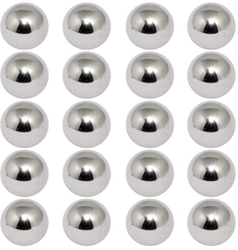 Easyboost 20 Bolas 3.17mm (1/8) Acero Rodamiento Rolinera Bicicletas Bielas Jaula Cubo Rueda Dirección Eje Grasa BMX MTB Eléctrica Horquilla