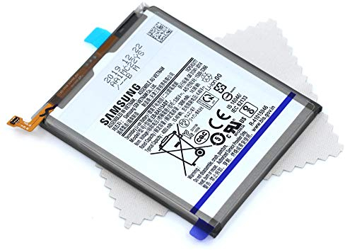 Akku für Samsung Original EB-BA515ABY für Samsung Galaxy A51 (A515F) mit mungoo Displayputztuch