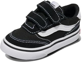 Vans Brooklyn LS V, Zapatillas Unisex niños, Suede Canvas Black White 19 EU