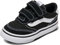 Vans Brooklyn LS V, Zapatillas Unisex niños, Suede Canvas Black White 19 EU