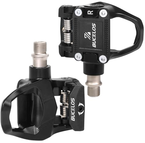 BUCKLOS Bike Clip Pedals Compatible with Peloton Bike/Delta/SPD Cleats