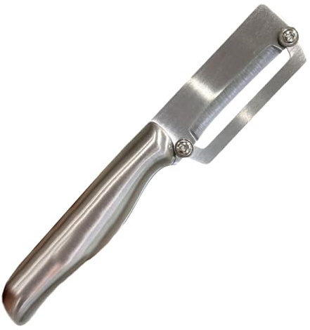 Imtrub Sbucciatore Per Canna Da Zucchero, Utensile da Cucina in Acciaio Inossidabile per Pelare Zucche, Accessorio Multiuso Per Tagliare Verdura Per Dormitori Appartamenti Attività Di Noleggio