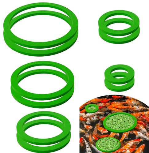 Anillo de alimentación para Peces - Juego de 10 Plantas flotantes para Acuario Coral, círculo de alimentación para Alimentos | Accesorios de cría Peces de Colores, Tortuga