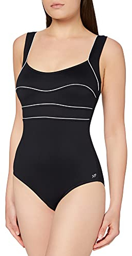 Haute Pression A8000 - Maillot de Bain Une pièce - Femme - Noir (Noir/Blanc) - FR: 48B (Taille Fabricant: 48)