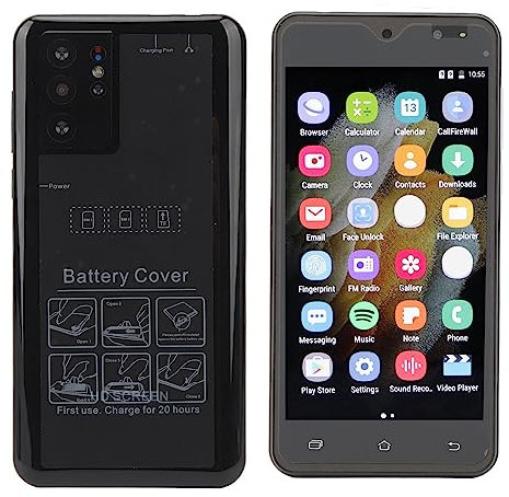 ciciglow S21 6.1 Unlocked Cell Phone, 12GB RAM 512GB ROM Smartphone Dual Cards Dual Standby Mobile Phone with Face Recognition 48MP Camera Black(Black)