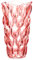 MOLIMAO Gewellte Glasvase für Blumendekoration, verdickte Blumenvase für Zuhause, Büro, Party und Hochzeitsdekoration (rot)