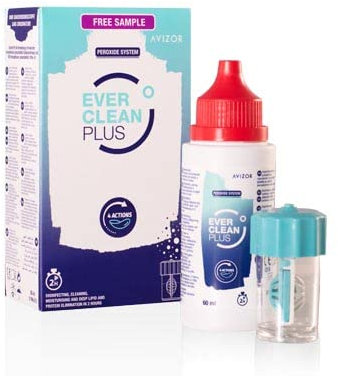AVIZOR New Everclean Plus Solution for All Contact Lenses 60ml Starter Pack