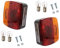 Rebadis Lot 2 Feux arrière de remorque Gauche/Droit, Livré AVEC ampoule et vis, feu rouge orange 4 fonctions
