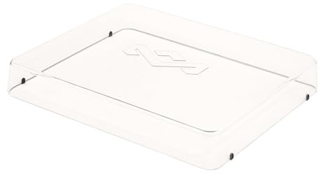 House of Marley Turntable Dust Cover - Abdeckung für Plattenspieler aus recyceltem Kunststoff, kompatibel mit Stir It Up & Simmer Down Vinyl Player, Staubschutz für Plattenspieler, Transparent