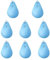 LOVIVER Lot de 8 Poids pour Couverture de Piscine en Forme de Larme pour avec Crochets