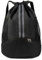 Sportbeutel, Nylon Kordelzugbeutel, Wasserdicht Turnbeutel, Sportrucksack mit Kordelzug, Verstellbar Sportrucksack mit Schuhfach, Schul-Sport-Rucksack für Herren Damen Kinder Jugend, Schwarz