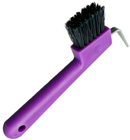 HAICN Horse Hoof Pick Brushes Random Color Hoof Cleaner Portable Stiff Bristled Brush Cleaning Tools Cleaner Portable Hoofpick Horseshoe Repair Tool for Horses Donkey Goat Tires
