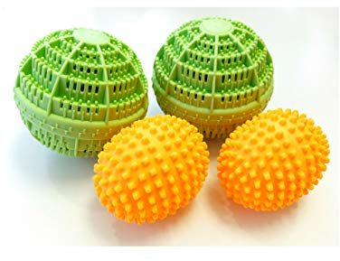 Wasch- und Trocknerbälle 4-teilig