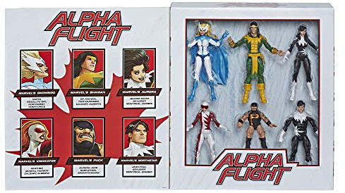 Marvel Classic Hasbro Marvel Legends Series Toys 6 Collectible Action 6 Pack Alpha Flight 6 Pack, 6 Figures with Premium Design, for Kids Ages 4 & Up (Amazon Exclusive)