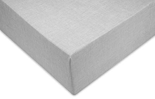 Zohome Lino Spannbettlaken 160x200 – Weiches & Atmungsaktives Baumwolle – Spannbetttücher für Matratzen – Perfekt für Bettwäsche-Sets – Grau