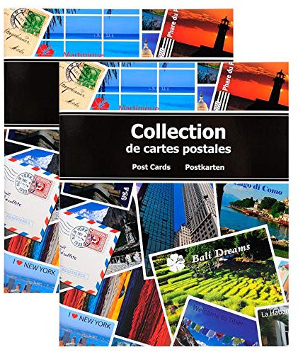 Kartenalbum 50 Blatt / 200 Postkarten 11,5x16,5, Hardcover - 2 Stück