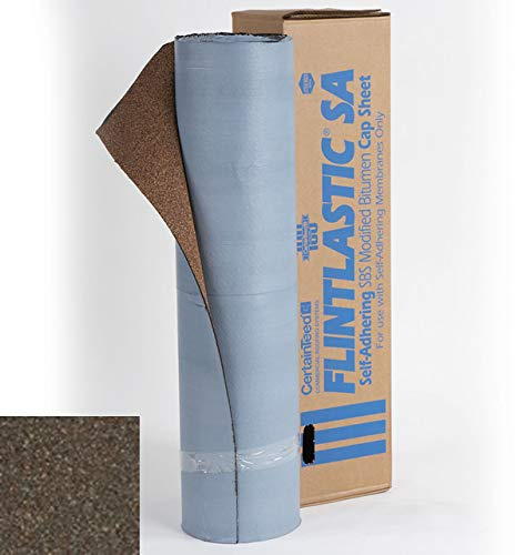 CertainTeed Flintlastic Peel & Stick Cap Roofing Membrane Weathered Wood