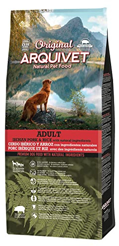 Arquivet Original Adult 12 Kg - Pienso para Perros Adultos - Cerdo ibérico Y Arroz, 1 Unidad (Paquete de 1)