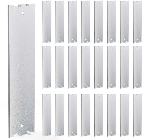 NULTRUMA 100 st nagelplatta för trädubbar kabelskyddsplatta 15 cm x 3,8 cm med skarpa spetsiga spetsar, anti-nagelskyddssköld med spetsiga spetsar för att skydda VVS och ledningar
