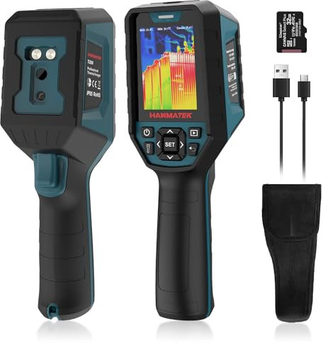 HANMATEK Thermal Camera with Resolution of 256 x 192 Pixels Ti260 Imaging Tool for Temperature Anomalies, Temperature Range -20°C to 550°C,Rechargeable Battery