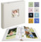 Leinen Fotoalbum Einsteckalbum mit 100 Seiten, Klein Fotoalbum zum Einstecken Fasst 200 Fotos im Format 10x15 Horizontal oder 100 Fotos im Format 13x18 Vertikal (klassisches Beige)