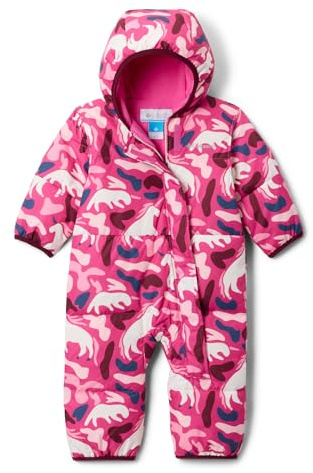 Columbia Youth Snuggly Bunny II Bunting, Pink Ice Uniflauge/Satin Pink, 18/24