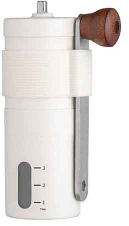 Macinacaffè a manovella, macinino manuale per chicchi di caffè, in acciaio inox, macina dado a manovella – Macchina per caffè manuale rimovibile, macinino conico portatile per caffè