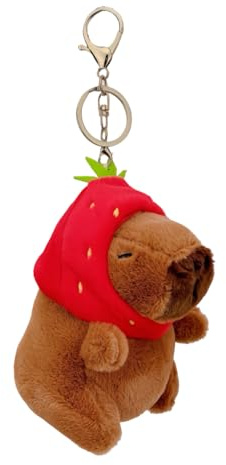 Meleager Capibara Peluche Portachiavi, Portachiavi Giocattolo, Keychain Carino, per Zaino, Giocattolo (B)