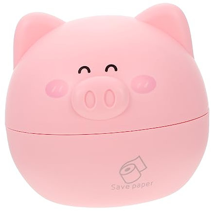 Warmhm 1pezzi Porta Fazzoletti Da Tavolo Decorativo Forma Di Maialetto Rosa Compatto e Resistente Per Uso Interno Organizer Pratico e Raffinato Per Igienica e Tessuti