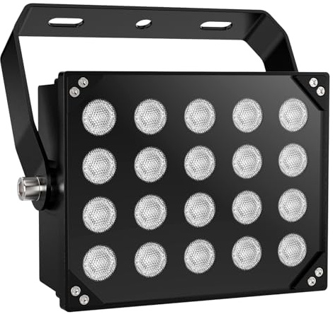 Univivi - Iluminadores infrarrojos de 20 ledes de 850 nm de largo alcance, luz de inundación infrarroja de gran angular de 90 grados, IP67, impermeable, para cámara de seguridad, luz infrarroja