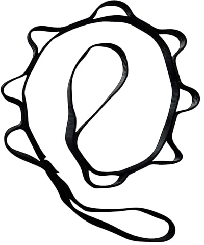 Daisy Chains, corda per cintura di prolunga per amaca da yoga, 120 cm, regolabile multi fibbie imbracatura da arrampicata Sling 23 KN in nylon, fasce per esercizi per pilates, fitness