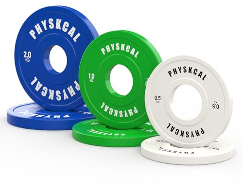 PhysKcal Ø 50 mm Disco Micro Bumper Color, 2x (0,5+ 1+ 2) kg